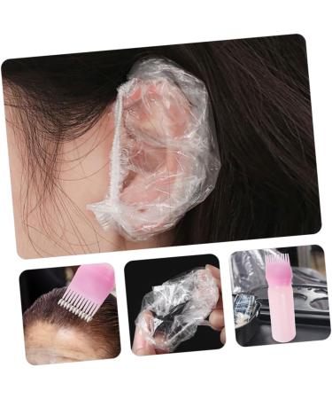 FRCOLOR 1 Set Plasticard Plasticade Hair Bleaching Tool Flexible Applicator Hair Oil Hair Dye Kit Hair Dye Tools Root Comb Applicator Bottle Hairstyling Gloves Hair Bleach Kit 6.9x4.8cm Pink - Buy Online on GoSupps.com