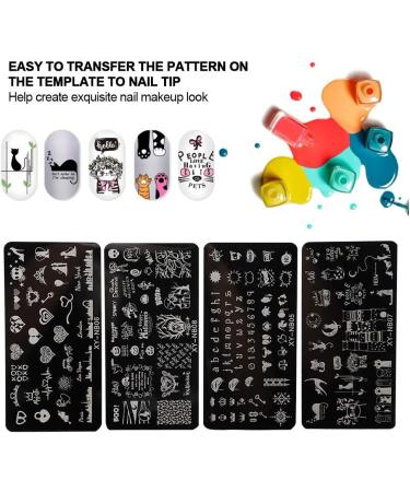 Nail Printing Stencils & Stamping Plates - Durable & Easy to Use for Home Beauty Salon | Free International Shipping - Buy Online on GoSupps.com