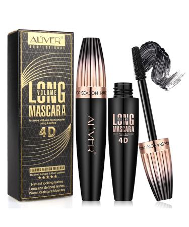 Mascara waterproof black 4D silk fiber mascara 4d silk fibre lash mascara volume and length eyelash mascara waterproof black for density eyelashes - Buy Online on GoSupps.com