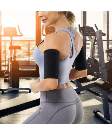 Wonderience Women's Sauna Sweat Arm Trimmers - Adjustable Arm Shaper Bands for Sports Workout - Blue, One Size - Buy Online on GoSupps.com