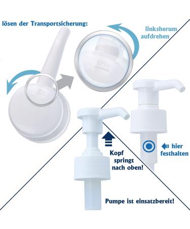 Set of 3 Horn Medical Dosing Pumps for 500 ml Bottles - Bode & Sch lke | International Shipping Available - Buy Online on GoSupps.com