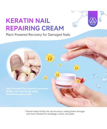 SAVILAND Nail Strengthening Cream with Vitamin E - Ultra-Repair Cuticle Cream for Dry Damaged Nails & Cuticles | Deep Nourishing Daily Home Care - Buy Online on GoSupps.com