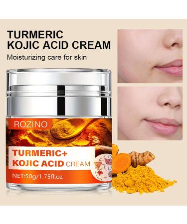 Turmeric Kojic Acid Dark Spots Face Cream Anti Aging Moisturizer for Face and Neck Fight Acne Event Tone Lightening Cream for Dry Skin Dull Dry - Buy Online on GoSupps.com