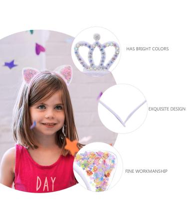 Lurrose 6-Piece Sequin Cat Ears Headband - Rainbow Bling Kitty Hair Band & Mermaid Crown Accessories for Christmas & Halloween Party Favors - Buy Online on GoSupps.com