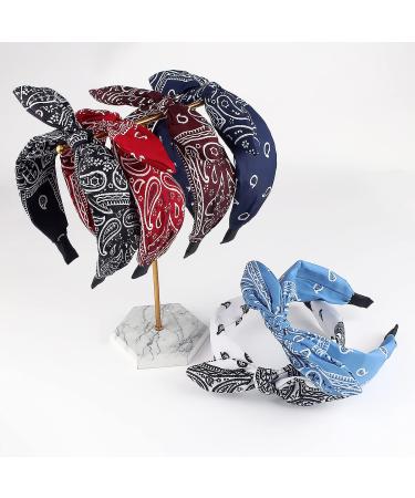 TOBATOBA Bandana Headband for Women 6Pcs Color 1 - Cute Rabbit Ear Hair Bows for Women - Buy Online on GoSupps.com