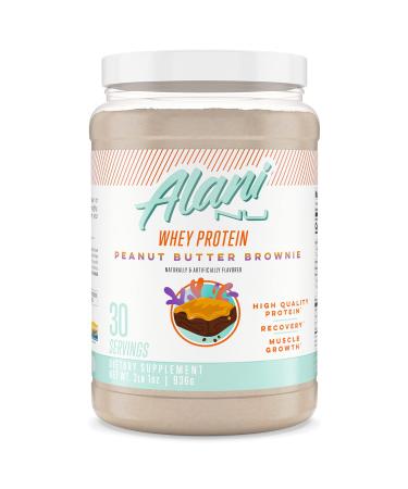 Alani Nu Whey Protein Powder, 23g of Ultra-Premium, Gluten-Free, Low Fat Blend of Fast-digesting Protein, Peanut Butter Brownie, 30 Servings