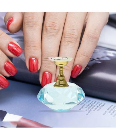 Beaupretty Nail Supplies Press on Nail Stand Nail Stand for Press on Crystal Diamond Hand Model Shoot Ornament Diy Nail Art Display Stand Manicure Accessories Blue Nail Crystal Holder As Shown 1 - Buy Online on GoSupps.com