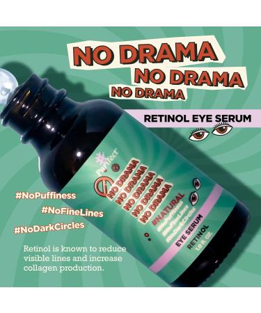 Purifect No Drama Retinol Eye Serum with Vitamin E Oil Anti-Aging Serum Helps Reduce Puffiness Fine Lines and Dark Circles Rejuvenates Young Skin 30ml - Buy Online on GoSupps.com