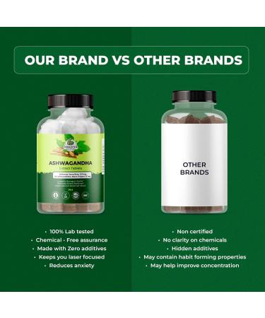 Organic Ashwagandha Root Extract Tablets - High Potency 30:1 - 200mg Ashwagandha Tablets Made With 10mg Organic Black Pepper for Enhanced Absorption - Vegan, Non-GMO, Gluten Free - 30 count - Buy Online on GoSupps.com