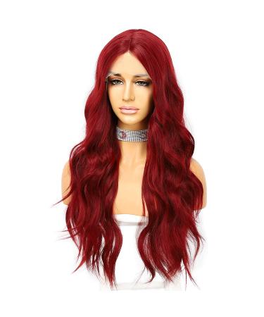 Red Tip Wavy Synthetic Wig for Women | 24-Inch 13x3 Long Wig - Shop Now! - Buy Online on GoSupps.com