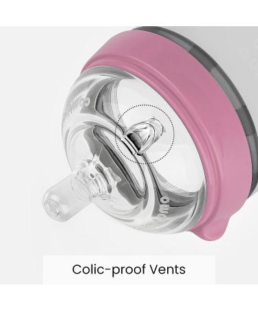 Comotomo Baby Bottle Pink 5oz - 2 Pack | BPA-Free, Easy to Clean - Buy Online on GoSupps.com
