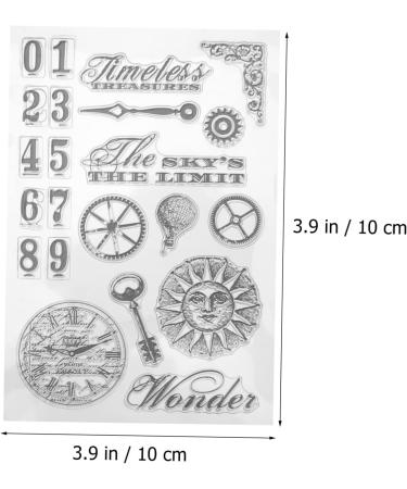 Lurrose Postage Stamps Scrapbook Embellishments Clear Stamp Block Mailing Stamps Silicone Stamps Seal Fine - Buy Online on GoSupps.com