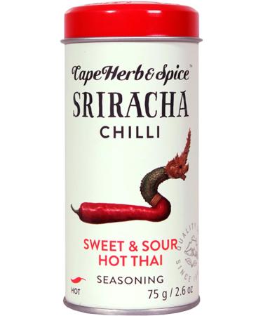 Cape Herb & Spice Sriracha Chilli Sweet & Sour Hot Thai Seasoning 75g Tin - Hot 75g (Pack of 1) - Buy Online on GoSupps.com