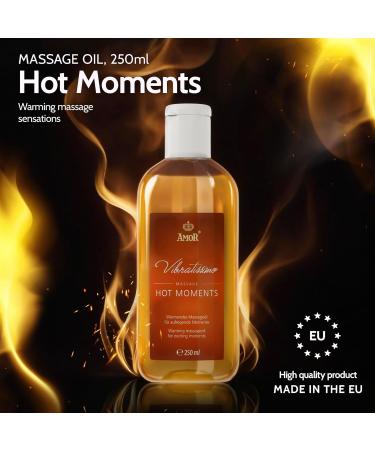 Vibratissimo Hot Moments Warming Soothing Massage Oil Erotic Love Oil Hot Moments 250 ml (Pack of 1) - Buy Online on GoSupps.com