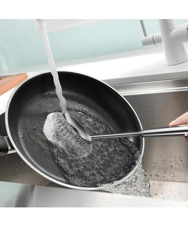 Metal Scrubber Dish Scrub Brush - Multipurpose Dish Brush with Handle | Drill Brush Power Scrubber | Pot Pan Sink Cleaning Pot Pan Sink Cleaning for Bathroom Kitchen Wall Oven Dish Tile Tub Floor (approx.)33*8cm. - Buy Online on GoSupps.com