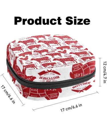 Shop Muooum Menstrual Artery Bag - Colorful Zipper Bond Bag for Tampons | Women & Girls | Watercolor Butterfly Roses | 4.7x6.6 in - Buy Online on GoSupps.com