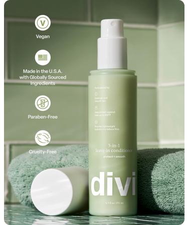Divi 3-in-1 Leave-In Conditioner - Lightweight Hydrating Hair Detangler & Heat Protector - 6 Fl Oz | International Shipping Available - Buy Online on GoSupps.com