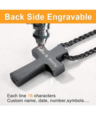 U7 Women's Cremation Urn Necklace - Cycle of Life Celtic Knot & Dog Feet Wings Crucifix Stainless Steel Pendant Jewelry - Buy Online on GoSupps.com