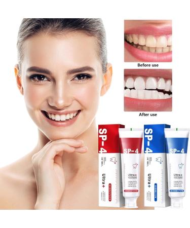 Buy SP-4 Probiotic Rapid Whitening Toothpaste | 2PCs Ultra Whitening & Stain Removal | Fresh Breath & Gum Care - Buy Online on GoSupps.com