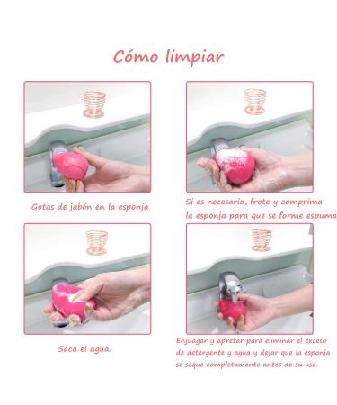 Voarge Makeup Sponge Set - 5 Beauty Blenders & 2 Holders for Liquid Cream & Powder Cosmetics - Perfect for Flawless Application - Buy Online on GoSupps.com