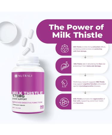 New HIGHEST POTENCY 175mg MILK THISTLE Capsules Liver Support Health & Detox. Helps Relieve Digestive Disturbances Milk Thistle Supplement for Women and Men 80% Silymarin Non-GMO Vegan Gluten Free. 90 Capsules. 2Pcks 180 count (Pack of 1) - Buy Online on GoSupps.com