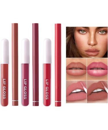 Lipstick pencil combo set lipstick kit matte lipstick kit smudge-proof lip colours essential lip gloss lip colour combination lip makeup kit lip gloss - Buy Online on GoSupps.com