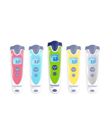 Veroval baby infrared thermometer green contactless and noiseless measurement body temperature object temperature ambient temperature quick measurement simple handling