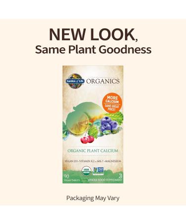 Organic Plant Calcium - Garden of Life My Kind Organics | 90 Vegan Tablets - Buy Online on GoSupps.com
