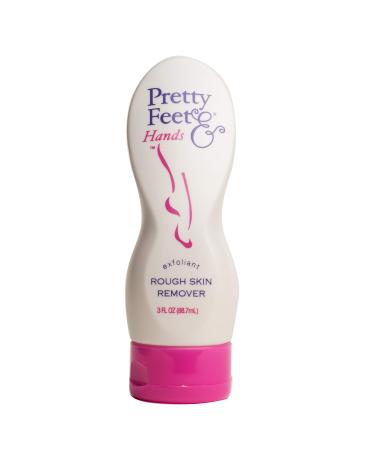 Pretty Feet & Hands Rough Skin Remover-Exfoliant 3-Ounce Bottles (Pack of 3)
