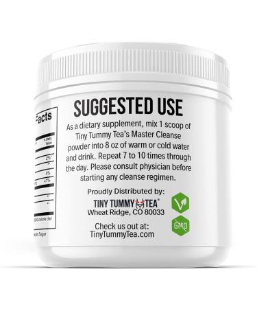 Tiny Tummy Master Cleanse Lemonade Diet - 3 Day Plant-Based Juice Cleanse Detox Powder Supplement - Lemon Maple Syrup & Cayenne - 6.34oz - Buy Online on GoSupps.com