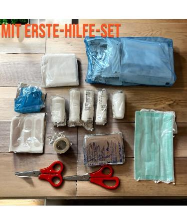 VZL KFZ Auto & Combith Construction Kit 2024 - T V Tested First Aid Set with Warning Triangle & Vests | International Shipping - Buy Online on GoSupps.com