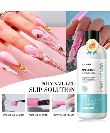 STARVINA 3-IN-1 Nail Brush Cleaner & Restorer 120ml - Perfect for Poly Gel, Dip Powder & Acrylic Brushes - Buy Online on GoSupps.com