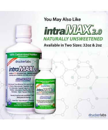 Drucker Labs IntraMIN Organic Liquid Trace Minerals Supplement - Immune & Muscle Support for Men, Women, Kids - Non GMO, Gluten Free, Vegan - Electrolytes, Sugar Free - 32 oz Naturally Unflavored - Buy Online on GoSupps.com