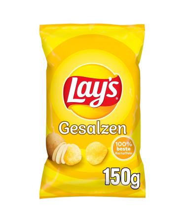 Buy Lay's Salted Potato Chips Crispy 9 x 150g for Perfect Parties | International Shipping Available - Buy Online on GoSupps.com