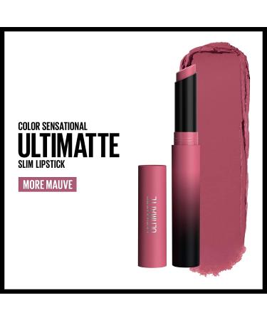 Maybelline Color Sensational Ultimatte Matte Lipstick in More Mauve - Intense Color Pigment - Non-Drying Formula - 0.06 Ounce - Buy Online on GoSupps.com