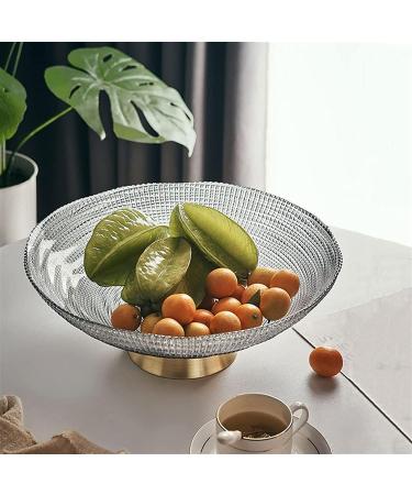 Fruit Basket Fruit Bowl Glass Fruit Plate Dinner Plate Bedroom Living Room Fruit Bowl Home Decor Bowl Kitchen Organizers and Storage (Color : G Size : 25.5 * 11.5cm) - Buy Online on GoSupps.com
