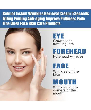 KOAHDE Lifting Moisturizing Facial Cream 5 Seconds Anti-Aging Face Cream Active Retinol Face Cream 5 Seconds Wrinkle Remover Rapid Wrinkle Repair Cream 5 Seconds Retinol Anti-Wrinkle Cream 2PC - Buy Online on GoSupps.com