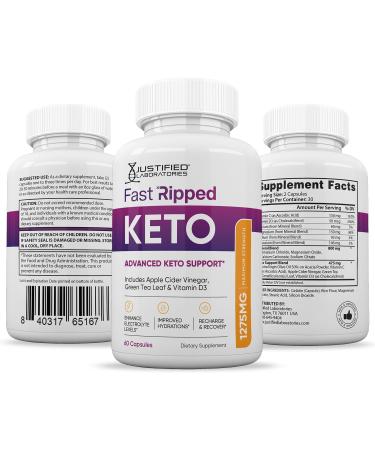 (3 Pack) Fast Ripped Keto ACV Pills 1275MG Keto Support Blend Capsule Alternative to Keto ACV Gummies Formulated with Apple Cider Vinegar Extra Virgin Olive Oil Powder Green Tea Leaf 180 Capsules - Buy Online on GoSupps.com