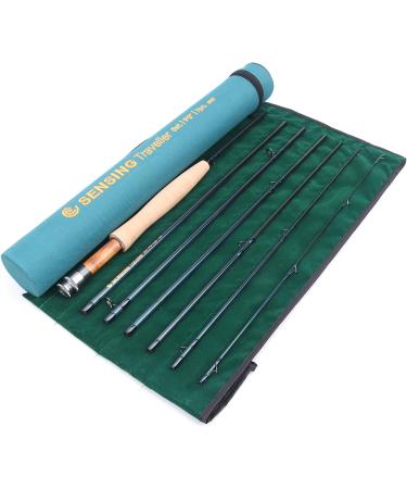MAXIMUMCATCH Traveler Fly Fishing Rod 7-Piece IM10 Carbon Rod | Cordura Tube | 5/6/7/8 Weight Sensing | Traveller Fly Rod 6WT 9ft 7pcs - Buy Online on GoSupps.com
