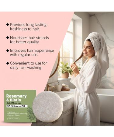  Hengxuan Natural Rosemary Shampoo Bar - Solid Shampoo with Biotin for Hair Growth and Strengthening Deep Cleansing and Moisturizing for All Hair Types Free from - Buy Online on GoSupps.com