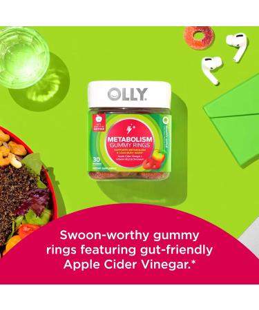 OLLY Happy Hoo-Ha Probiotic for Women Vaginal Health Capsules 25 Count & Metabolism Gummy Rings for Energy 30 Count - Buy Online on GoSupps.com