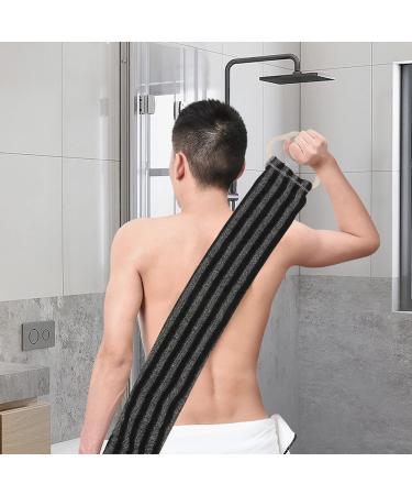 Fomiyes Bathing Sponge & Back Shower Brush - Exfoliating Body Brush for Men & Women - Low Wing Black - Buy Online on GoSupps.com