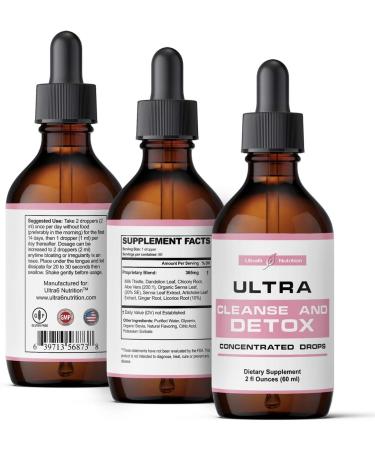 Liver Cleanse Detox Drops with Milk Thistle, Dandelion & Artichoke - Liver Support Formula & Colon Cleanser - Buy Online on GoSupps.com