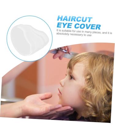Healeved Hairdressing 100 PCS Hair Salon Eye Guard Anti-splash Facial Baffle Child Haircut Eye Cover Hair Cutting Face Protector Whitex2pcs 1 count (Pack of 1) - Buy Online on GoSupps.com