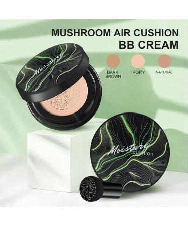 Apartment 2024 New Mushroom Head Air Cushion CC Cream Apartment Air Cushion CC Cream BB Cream Face Make Up Long-Lasting Matte Waterproof Moisturizing Concealer (03# Dark Brown) - Buy Online on GoSupps.com