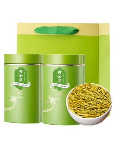 HQZM Pure Yellow Bud Tea 100g 50g * 2 Huang Jin Ya Tea Green Tea Seasonal Buds