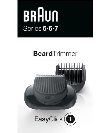 Braun EasyClick Beard Trimmer Attachment for Series 5/6/7 Shavers - 5 Length Options for Beard Styling - Buy Online on GoSupps.com
