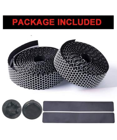 Jaswill Bike Handlebar Tapes - White Road Bicycle Bar Tape for Road Bikes | 2 Rolls Handle Wraps for Cycling - Buy Online on GoSupps.com