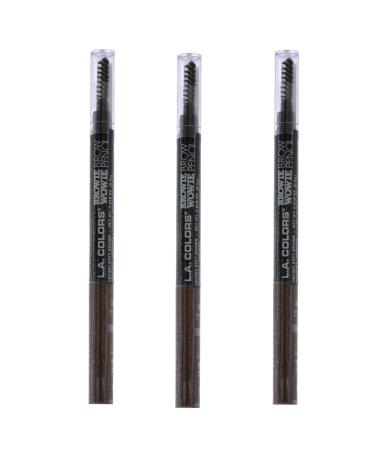L.A. Colors Browie Wowie Brow Pencil Soft Brown 3 Pcs - Precision Eyebrow Definer Set - Buy Online on GoSupps.com