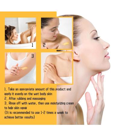 Turmeric Brightening Body Scrub for Dark Inner Thighs, Bikini Area & Underarms - Sea Salt Exfoliation for Hyperpigmentation Treatment & Dark Spots (1PC) - Buy Online on GoSupps.com
